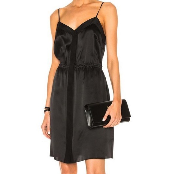 ATM Black Cami Silk Casual Dress - Picture 1 of 8